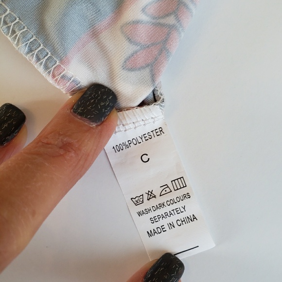 Strapless multi-colored dress - Picture 4 of 4